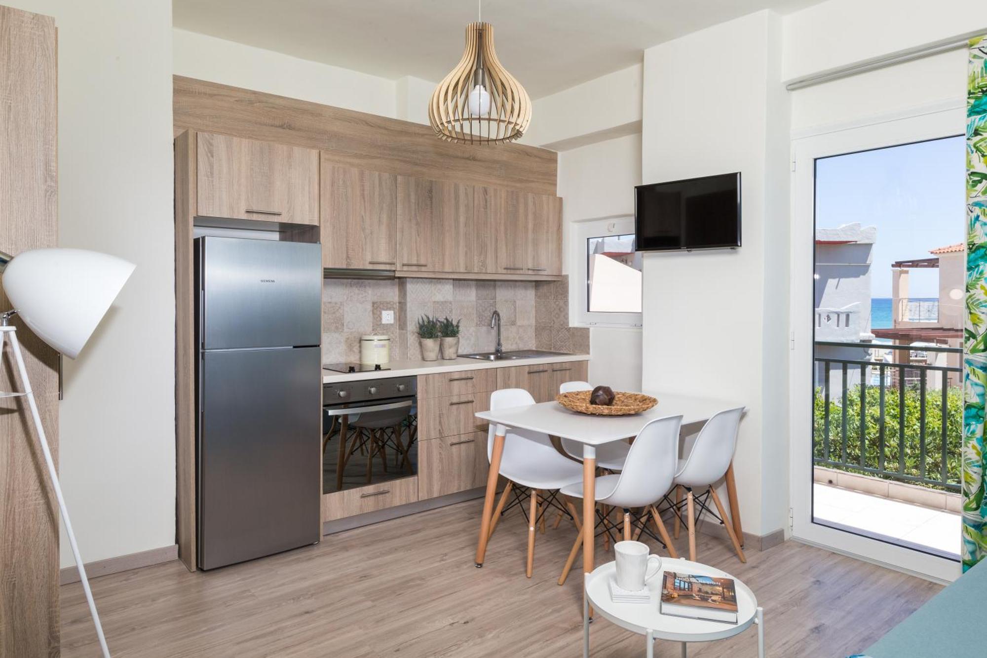 公寓 Anemi Blue Apt, Suitable Up To 4, Near The Beach! 雷斯蒙