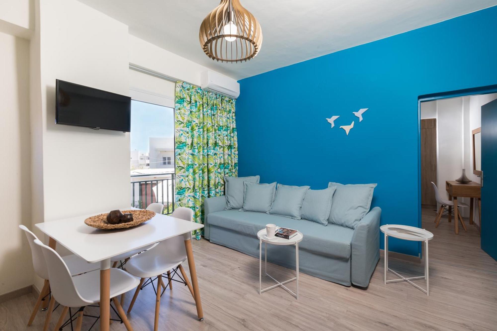 Anemi Blue Apt, Suitable Up To 4, Near The Beach! 公寓 雷斯蒙